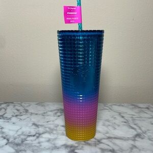 Starbucks Pride Venti tumbler rainbow NWT
